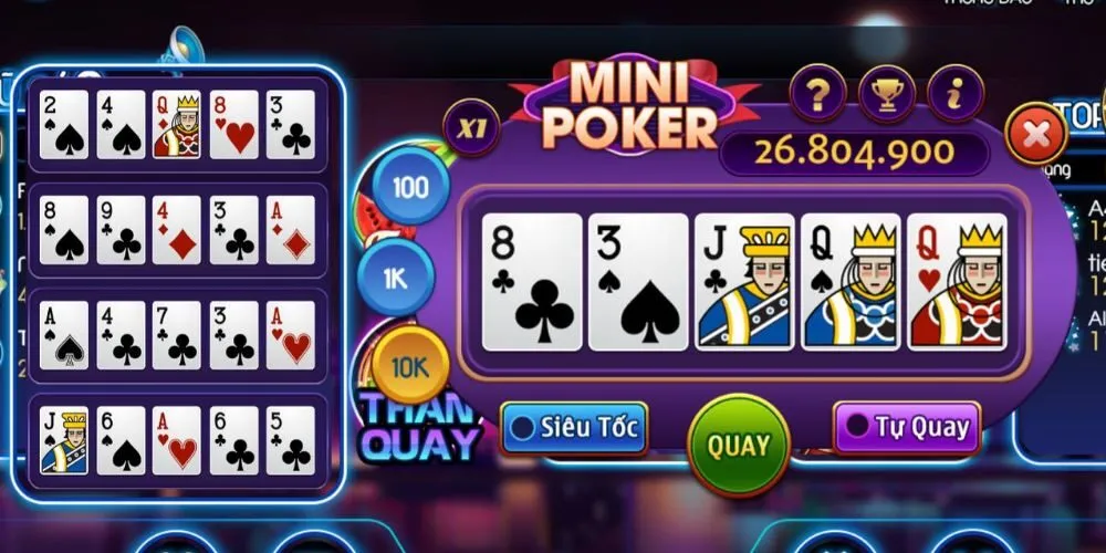Đôi nét nổi bật về Mini Poker Iwin68